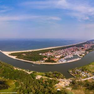 Widok na malowniczo położony Dziwnów