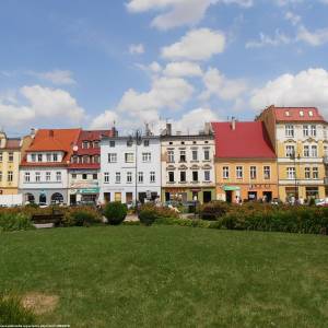 Widok na rynek w Głuchołazach