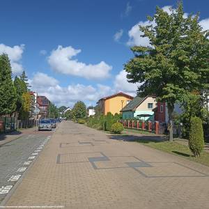 Widok na jedną z uliczek w Międzywodziu