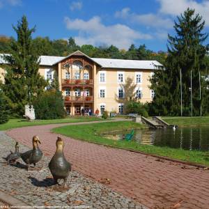 Widok na Sanatorium „Książę Józef” w Nałęczowie