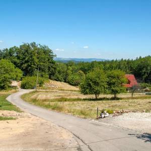 Panorama wsi Zachełmie w Gminie Podgórzyn