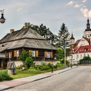 Widok na Dom Ogrodnika i Monaster w Supraślu