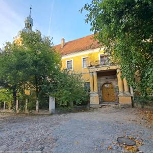 Widok na Zamek Prószkowskich w Białej