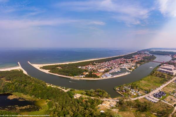 Dziwnów - atrakcje turystyczne, co warto zwiedzić? - dziwnow widok z lotu ptaka