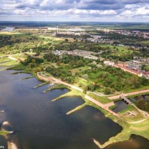 Kostrzyn nad Odrą - atrakcje turystyczne, co warto zwiedzić? - kostrzyn nad odra z lotu ptaka 1