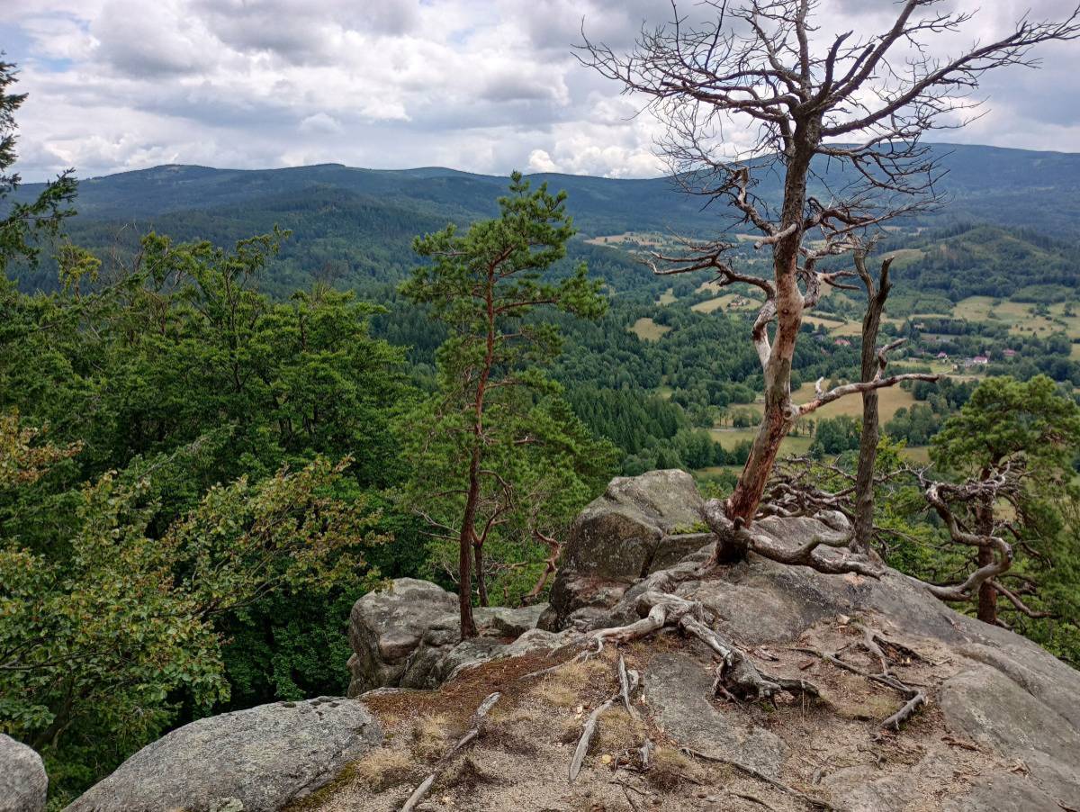 Krzyżna Góra i Sokolik w Górach Sokolich - mapa, czas wejścia i parking - bukowe skaly w gorach sokolich 1