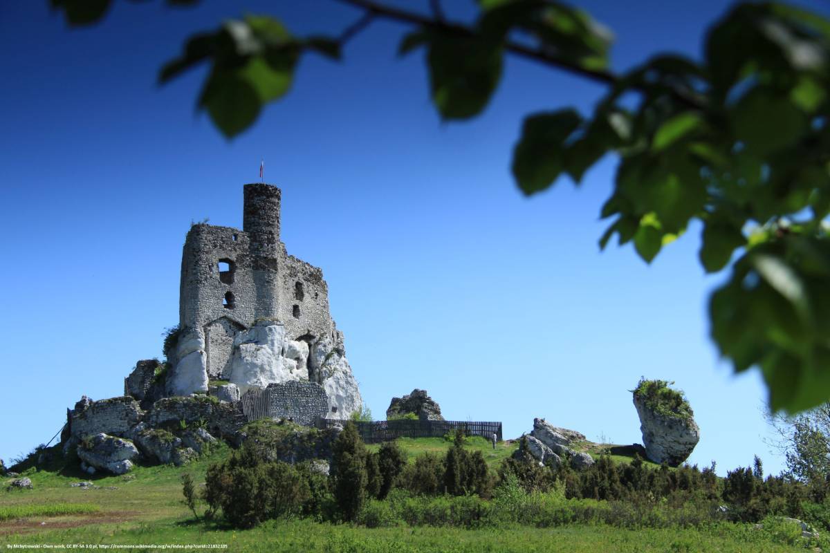 Zamek w Bobolicach i Mirowie + Skały Mirowskie: zwiedzanie, parkingi, mapa - malowniczy zamek mirow
