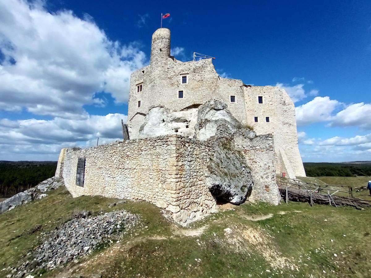 Zamek w Bobolicach i Mirowie + Skały Mirowskie: zwiedzanie, parkingi, mapa - zamek w mirowie