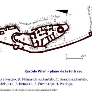 Zamek Wleń - zamek wlen plan