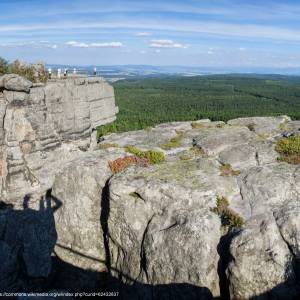 Szczeliniec Wielki (919 m n.p.m.) - szczeliniec panorama na karlow