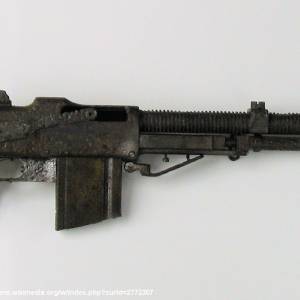 Gr. boj. "Wymysłów" - 04. Schron pozorno-bojowy - rkm browning wz 1928 muzeum orla bialego