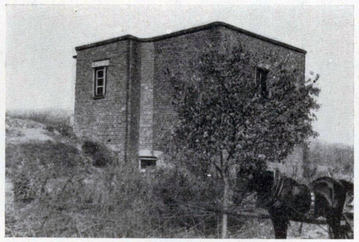 Widok zamaskowanego schronu prawdopodobnie w 1939 r. (źródło: Denkschrift über die polnische Landbefestigung, Berlin 1941,s. 223).