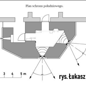 P.O. "Bobrowniki" - 01. Koszary nr 6 - p o bobrowniki 01 koszary schemat schronu poludniowego