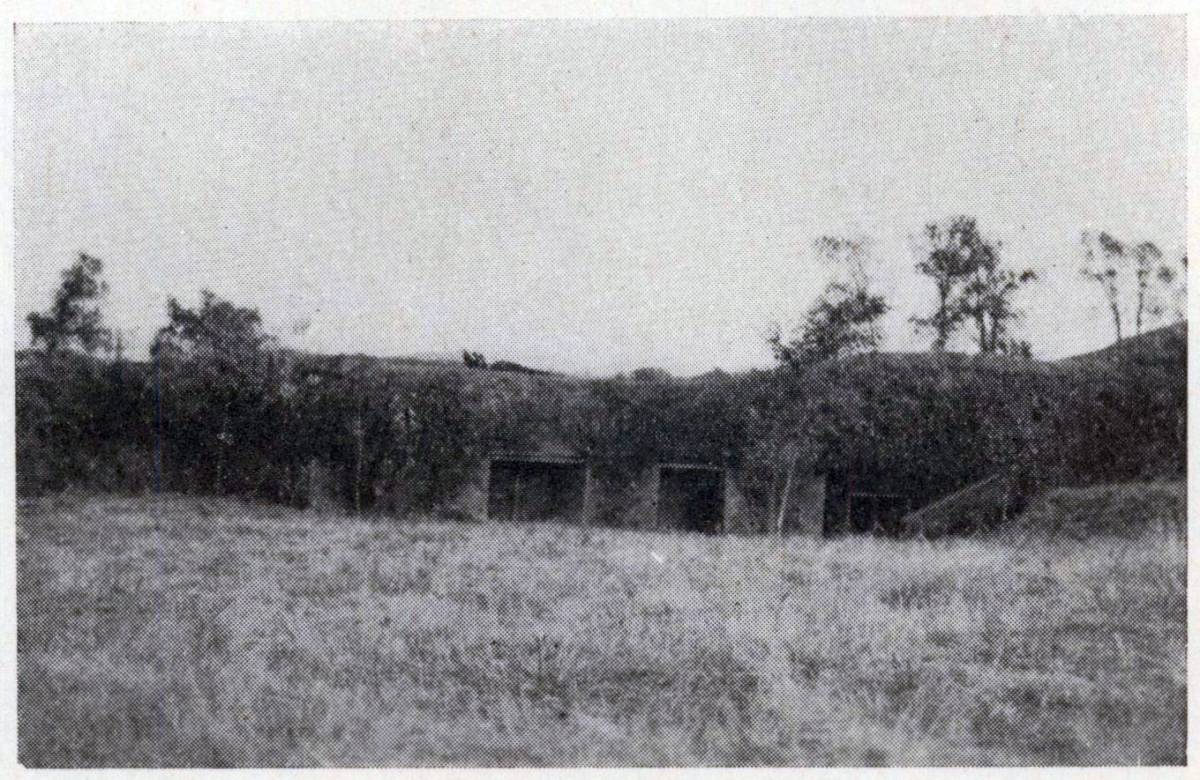 Zdjęcie archiwalne schronu prawdopodobnie z 1939 r. (źródło: Denkschrift über die polnische Landbefestigung, Berlin 1941,s. 119).