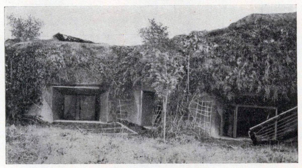 Zdjęcie archiwalne schronu prawdopodobnie z 1939 r. (źródło: Denkschrift über die polnische Landbefestigung, Berlin 1941,s. 169).