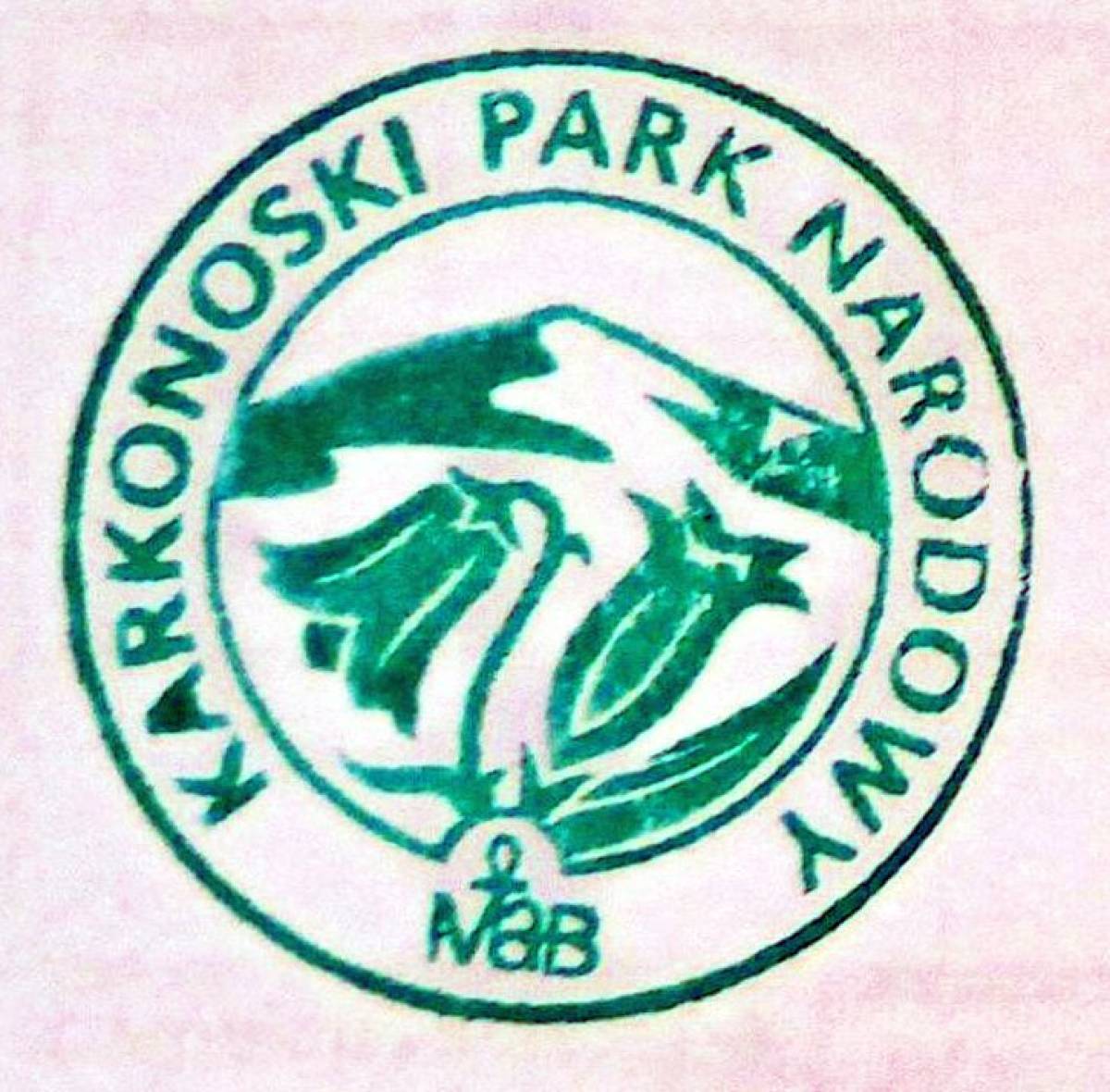 Pieczątka pamiątkowa z Karkonoskiego Parku Narodowego