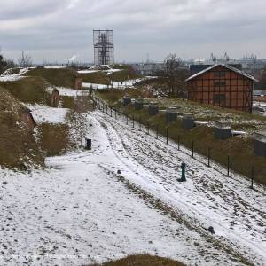 Fort Grodzisko w Gdańsku - grodzisko zima 20