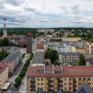 Wieża bramy Ziębickiej w Nysie - nysa centrum panorama 4 lipca 2024 336