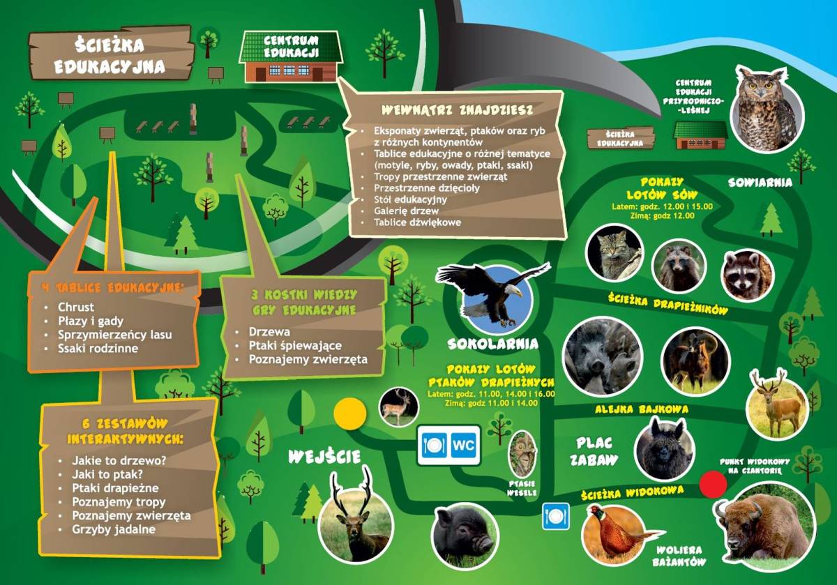 Plan Leśnego Parku Niespodzianek w Ustroniu