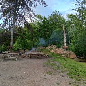 Góra Grodna (506 m n.p.m.) - miejsce na ognisko na gorze grodna