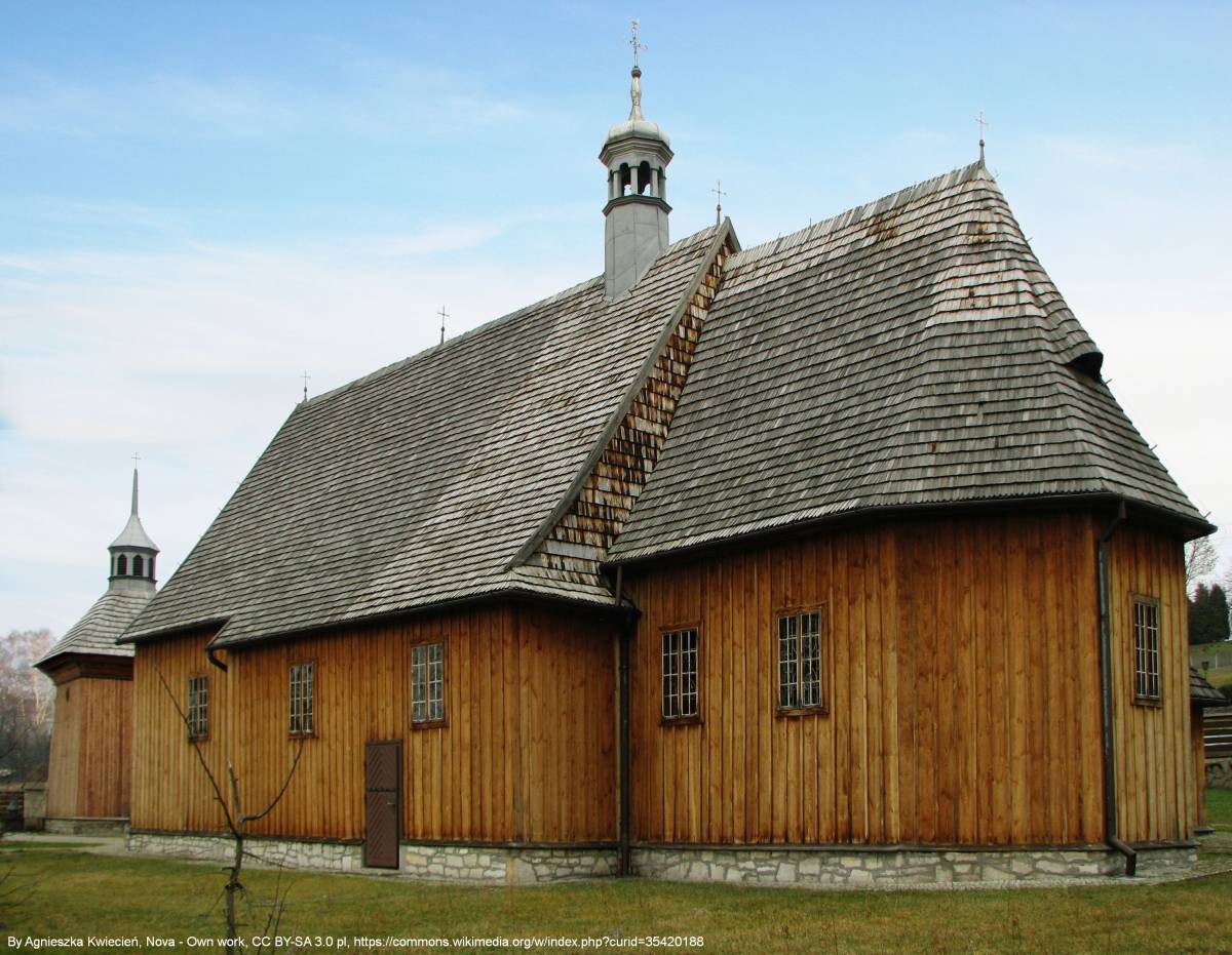 Drewniany kościół pw. Nawiedzenia Najświętszej Maryi Panny w Niekrasowie - kosciol nawiedzenia nmp w niekrasowie 2014 05