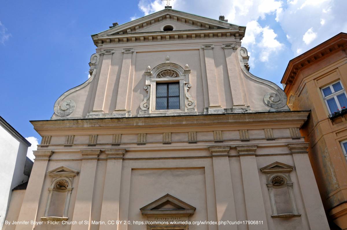 Kościół pw. św. Marcina w Krakowie - church of st martin krakow facade