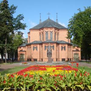 Kolegiata Świętych Apostołów Piotra i Pawła w Ciechocinku - ciechocinek kosciol par pw ss apostolow piotra i pawla 1873 1884 od prezbiterium mzw 2013 7432
