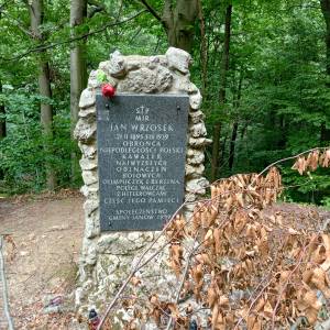 Obelisk majora Wrzoska w Złotym Potoku - symboliczna mogila majora wrzoska w zlotym potoku 3