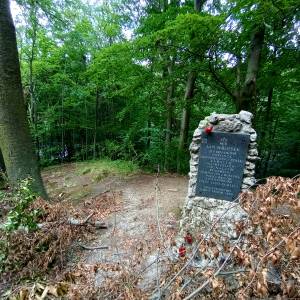 Obelisk majora Wrzoska w Złotym Potoku - symboliczna mogila majora wrzoska w zlotym potoku 4