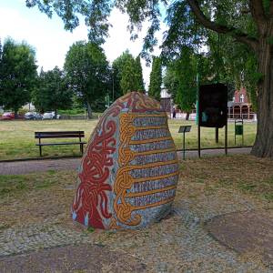 Kamień runiczny w Wolinie - kamien runiczny w wolinie 1