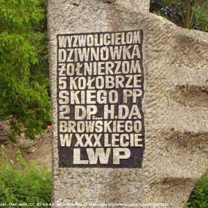 Pomnik pamięci poległych żołnierzy w Dziwnówku - pomnik pamieci poleglych zolnierzy w dziwnowku 2