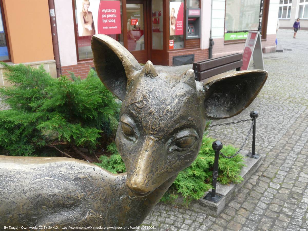 Rzeźba Jelonka w Jeleniej Górze - rzezba jelonka w jeleniej gorze 4