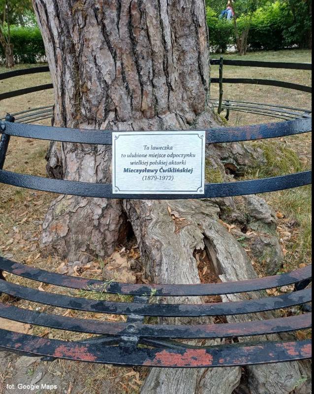 Ławeczka Mieczysławy Ćwiklińskiej - laweczka mieczyslawy cwiklinskiej2