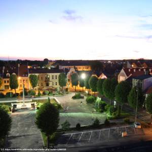 Stare Miasto w Gryficach - gryfice plac zwyciestwa wieczorem 2008 07 f