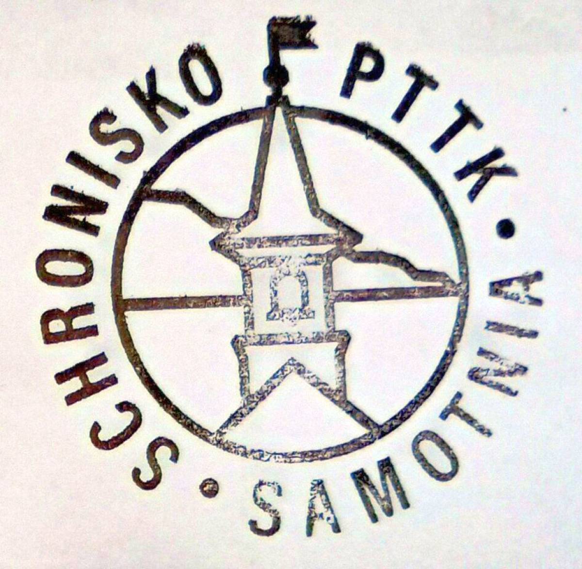 Pieczątka pamiątkowa ze Schroniska Samotnia