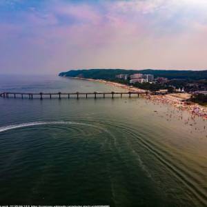 Molo w Międzyzdrojach - dji 0181 strand misdroj