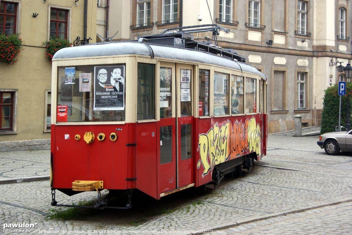 Zabytkowy tramwaj w Jeleniej Górze - zabytkowy tramwaj w jeleniej gorze 5
