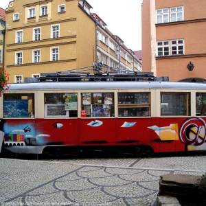 Zabytkowy tramwaj w Jeleniej Górze - zabytkowy tramwaj w jeleniej gorze 3
