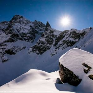 Mnich (2068 m n.p.m.) - the monk in the moon light 39931593694