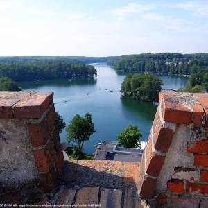 Zamek joannitów w Łagowie - widok z wiezy zamku w lagowie 3