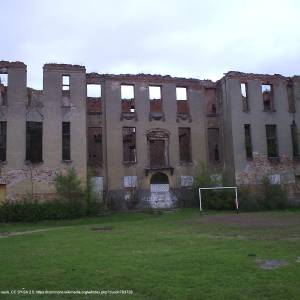 Ruiny zamku Joannitów Sonnenburg - slonsk zamek joanitow 1