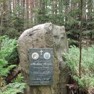 Pomnik amerykańskiego lotnika w łagowskim lesie - pomnik amerykanskiego lotnika w lagowskim lesie 1