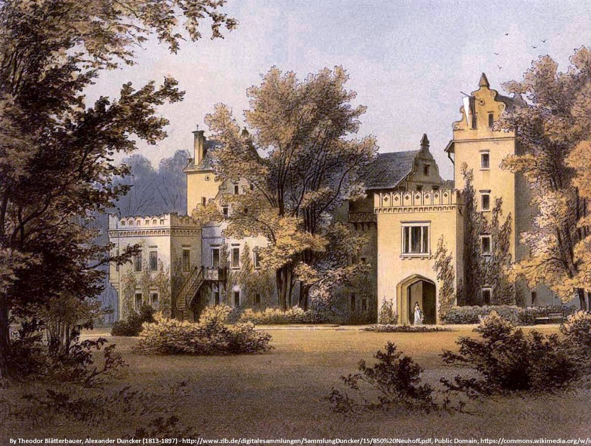 Pałac Nowy Dwór w Kowarach w 1881 roku