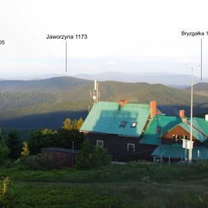 Wielka Racza (1236 m n.p.m.) - panorama z wielkiej raczy na wschod