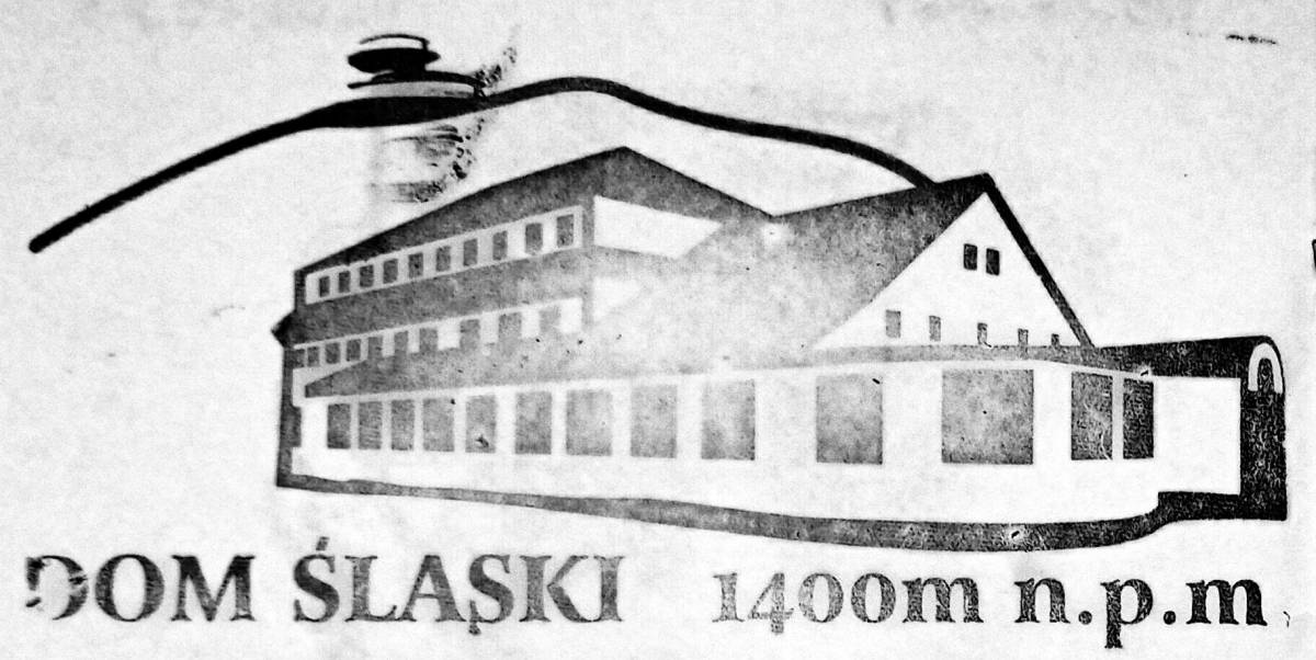 Pieczątka pamiątkowa ze Schroniska Górskiego Dom Śląski