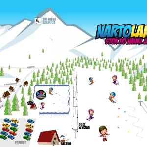 Wyciąg narciarski Nartolandia w Szklarskiej Porębie - stok nartolandia mapa