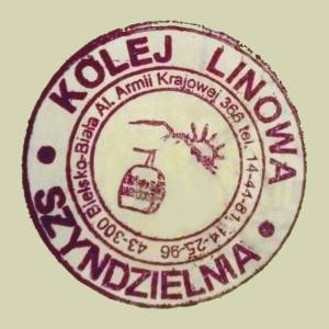 Kolej gondolowa "Szyndzielnia" - stacja górna - pieczatka kolej na szyndzielnie