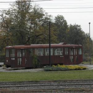 Wagon tramwajowy w Rudzie Śląskiej - sam 0368