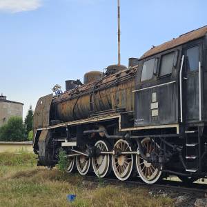 Parowóz Ty45-217 w Tarnowskich Górach - parowoz ty45 217 w tarnowskich gorach 10