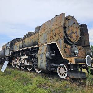 Parowóz Ty45-217 w Tarnowskich Górach - parowoz ty45 217 w tarnowskich gorach 2